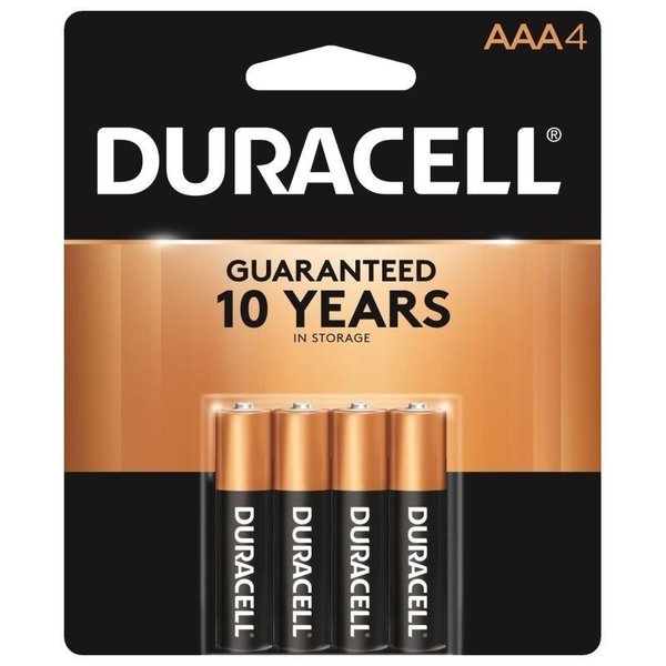 Duracell Battery, 15 V Battery, 115 Ah, AAA Battery, Alkaline, Manganese Dioxide MN2400B4Z AAA